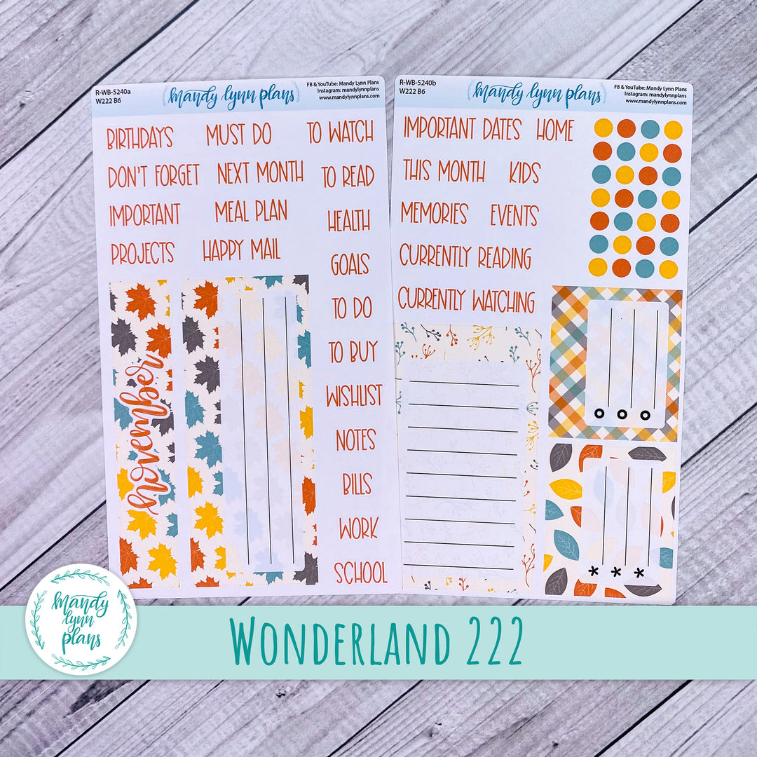 2024  November Wonderland 222 Dashboard || Crisp Autumn || 240