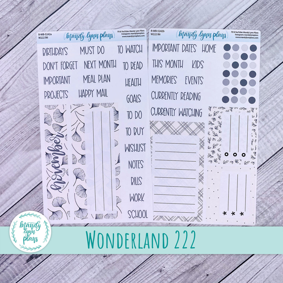 A5 Plans by Just Scribble Daily Kit || Wildflower Darling || DL-A5P-313