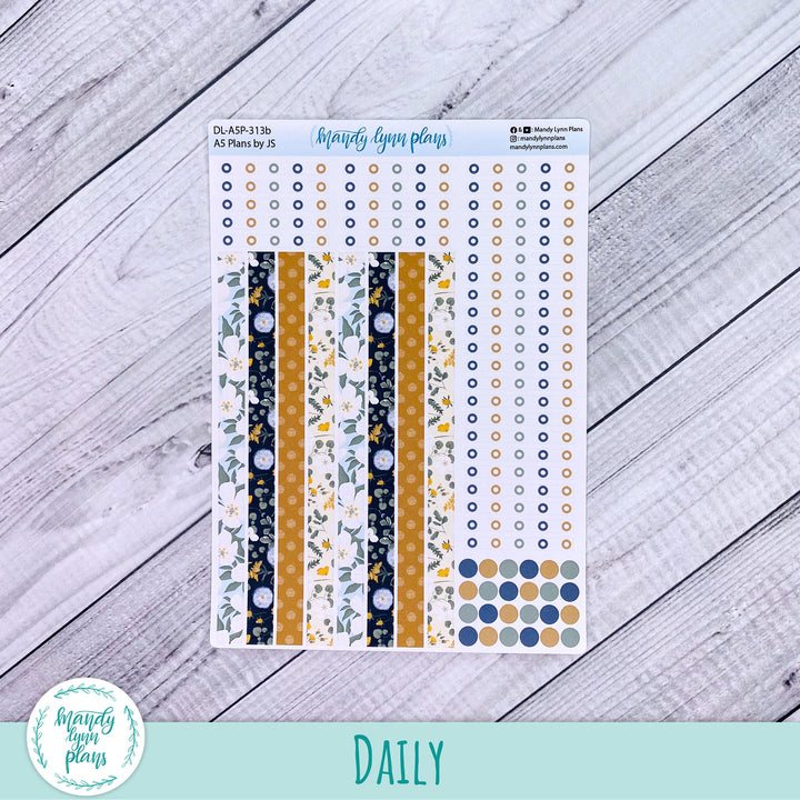 A5 Plans by Just Scribble Daily Kit || Wildflower Darling || DL-A5P-313