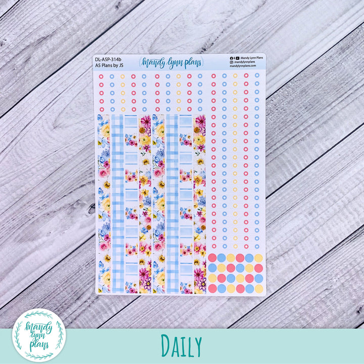 A5 Plans by Just Scribble Daily Kit || Picnic Bouquet || DL-A5P-314