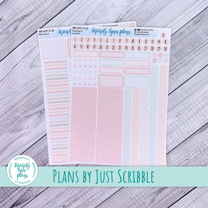 Any Month Plans by Just Scribble Monthly Kit || Colors of Spring || MK-A5P-312