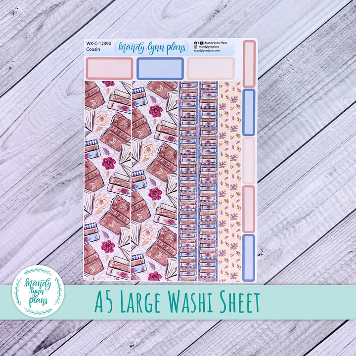 Book-a-holic Large Washi Sheet || WK-C-1239D