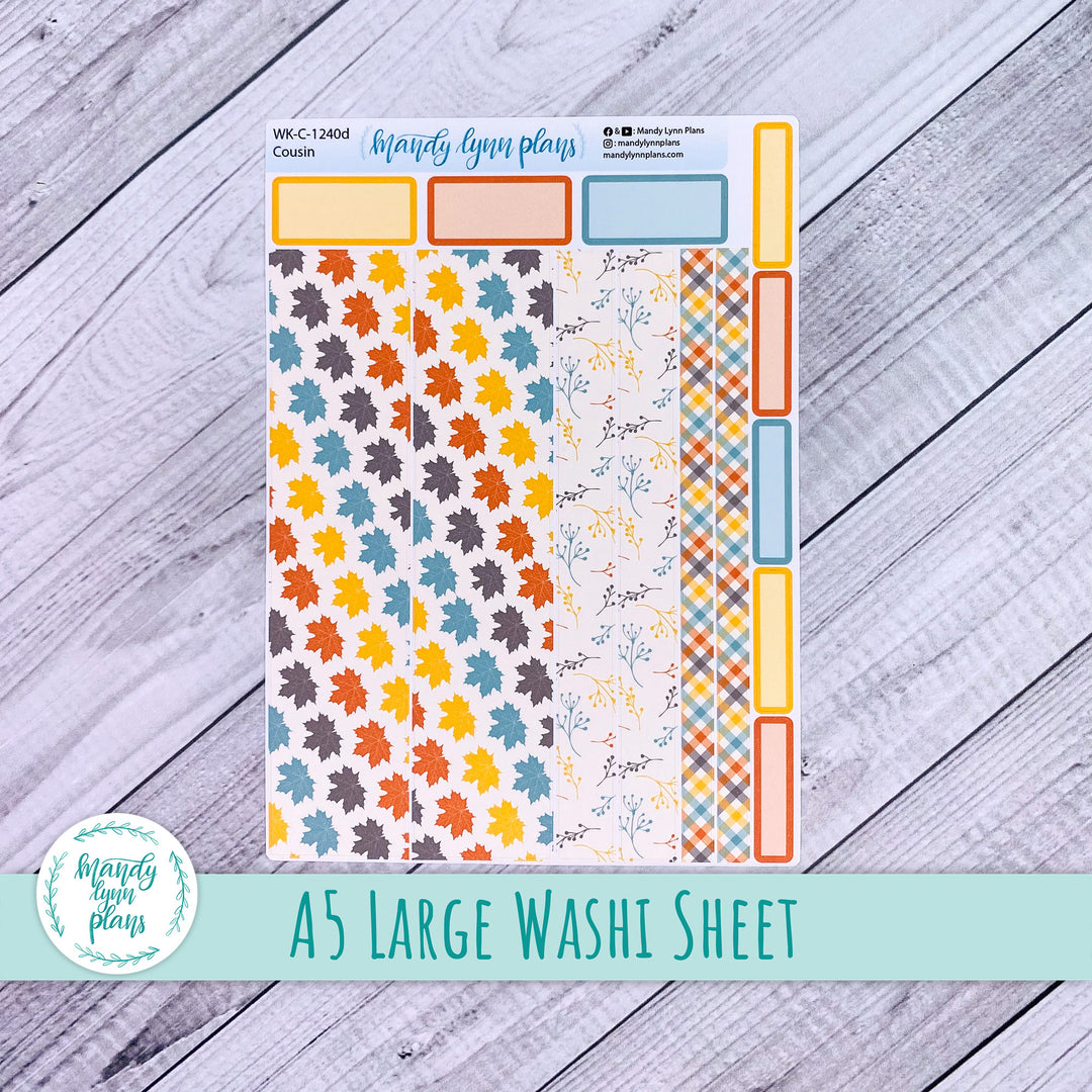 Crisp Autumn Large Washi Sheet || WK-C-1240D