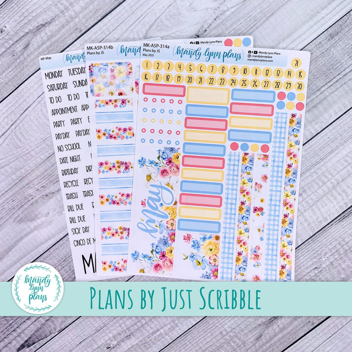 May 2025 Plans by Just Scribble Monthly || Picnic Bouquet || MK-A5P-314