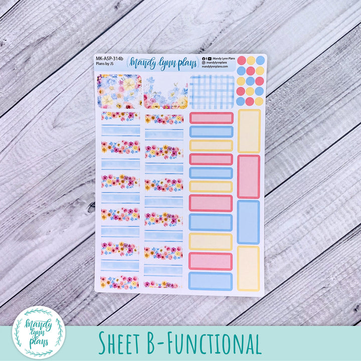 Any Month Plans by Just Scribble Monthly Kit || Picnic Bouquet || MK-A5P-314