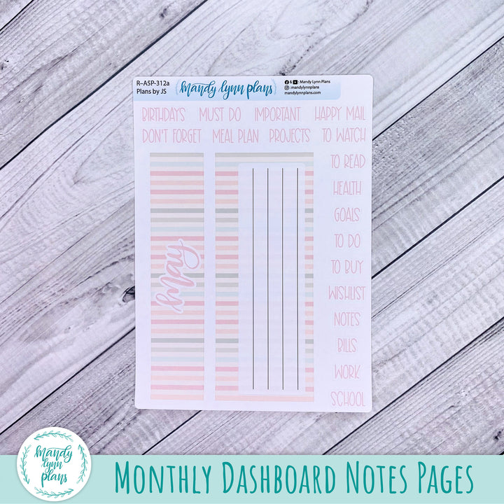 May Plans by Just Scribble Dashboard || Colors of Spring || R-A5P-312