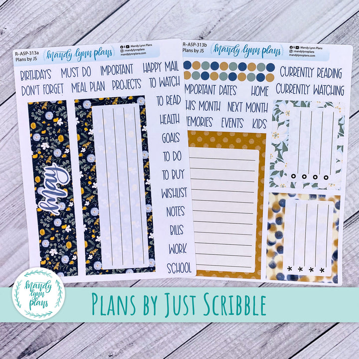 May Plans by Just Scribble Dashboard || Wildflower Darling || R-A5P-313