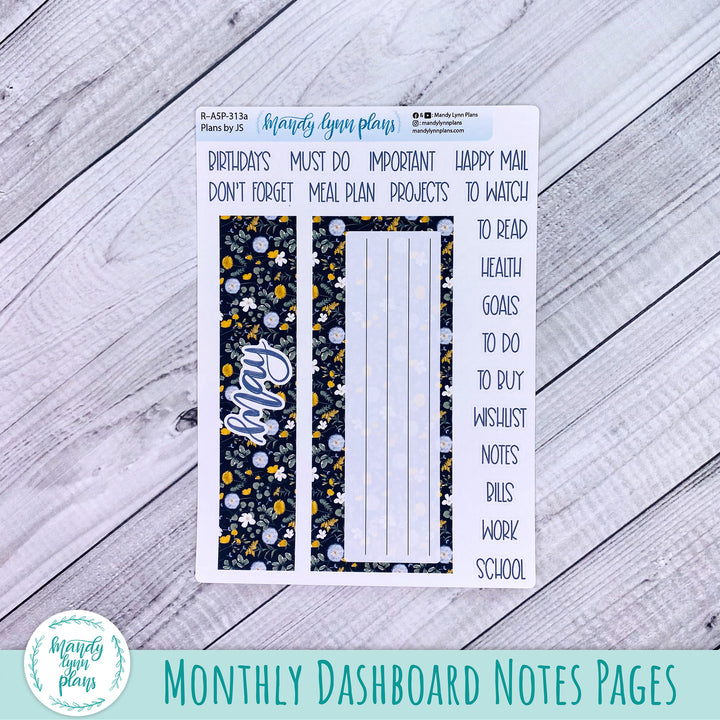 May Plans by Just Scribble Dashboard || Wildflower Darling || R-A5P-313