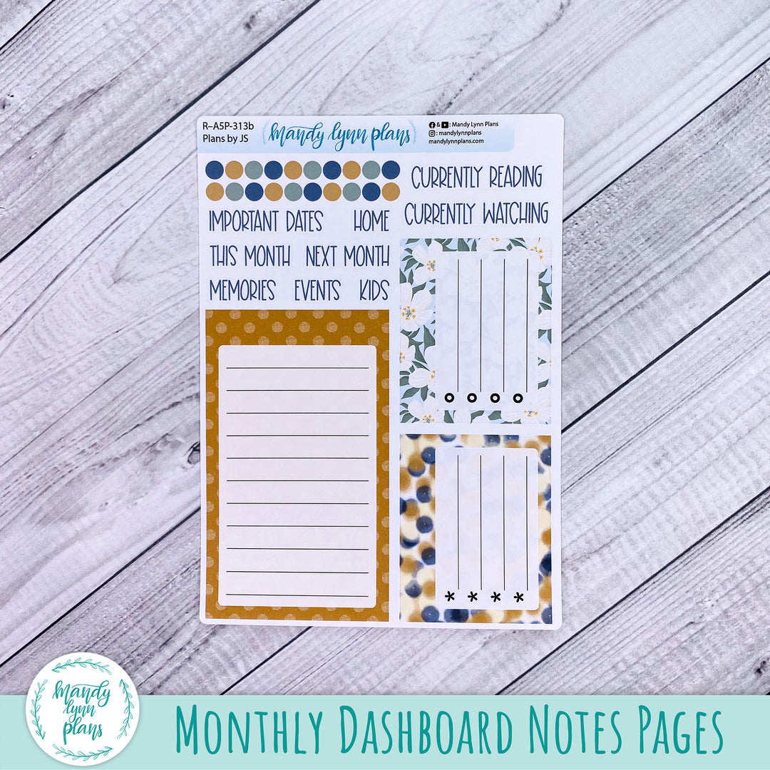 May Plans by Just Scribble Dashboard || Wildflower Darling || R-A5P-313