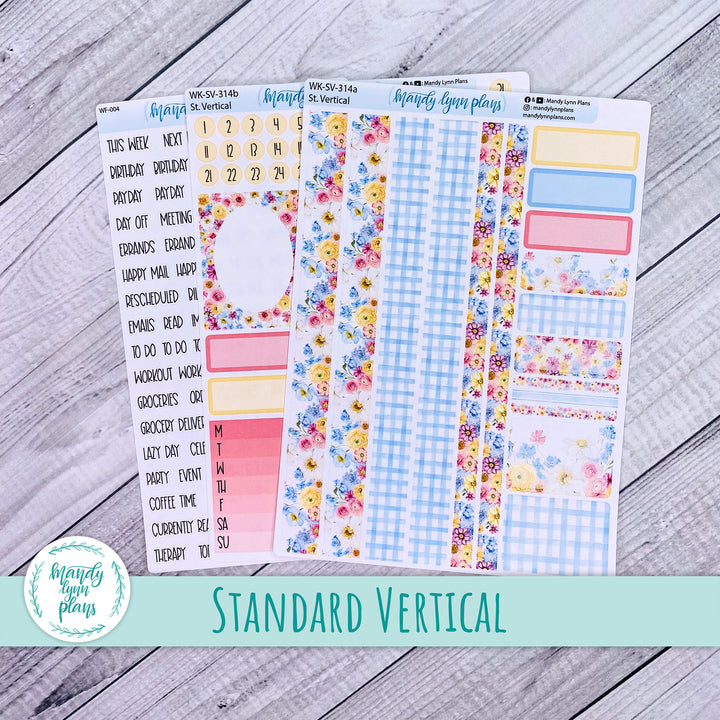 Standard Vertical Weekly Kit || Picnic Bouquet || WK-SV-314