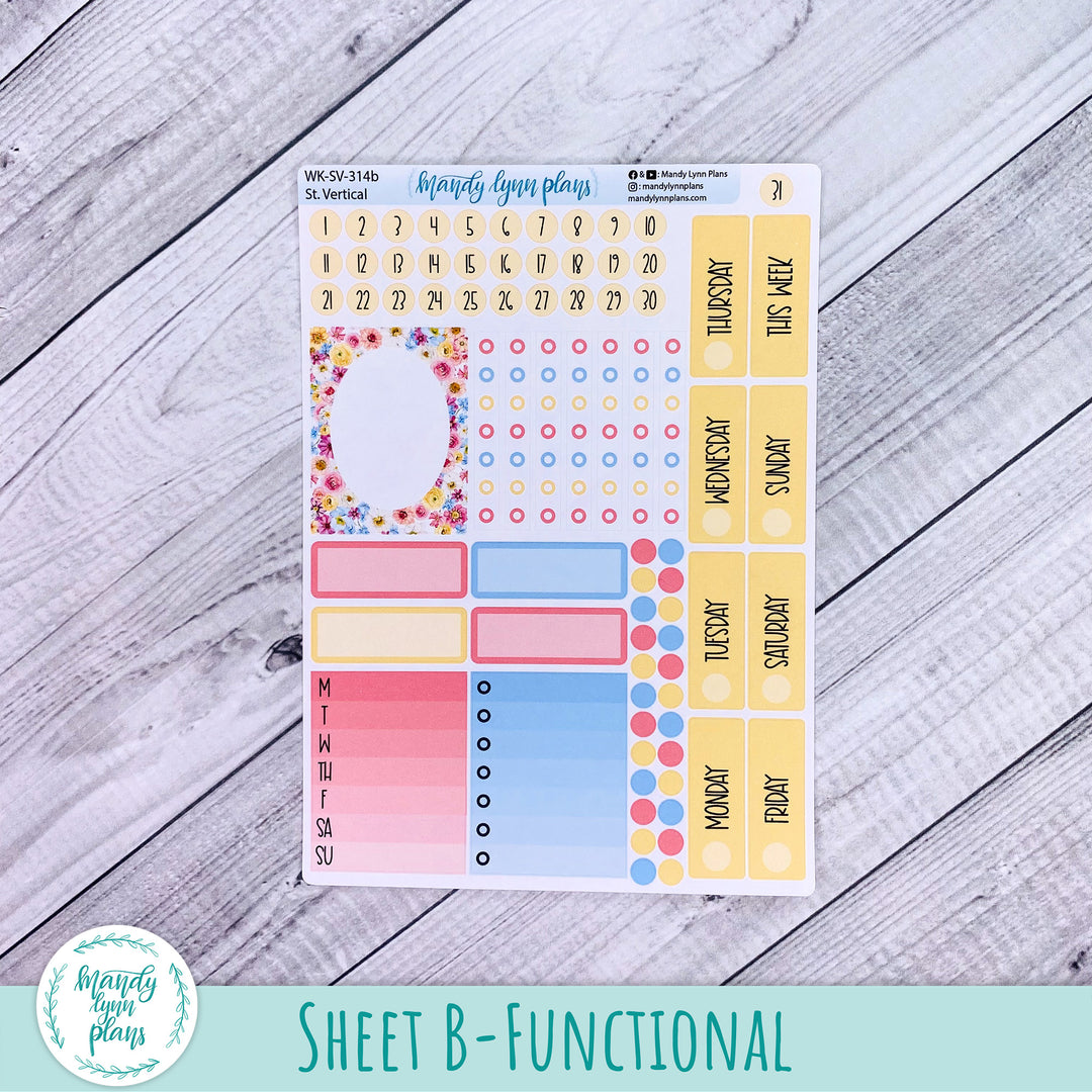 Standard Vertical Weekly Kit || Picnic Bouquet || WK-SV-314