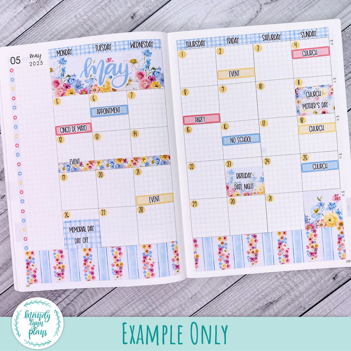 May 2025 Plans by Just Scribble Monthly || Picnic Bouquet || MK-A5P-314