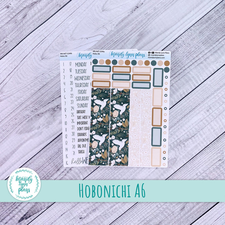 Hobonichi A6 Weekly Kit || Winter Doves || WK-A6T-3244