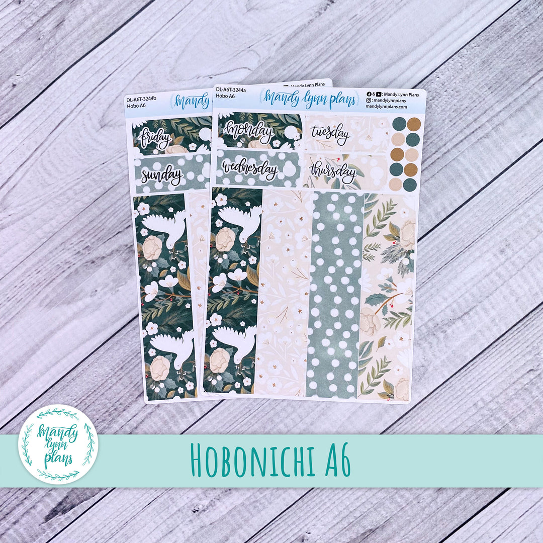 Hobonichi A6 Daily Kit || Winter Doves || DL-A6T-3244