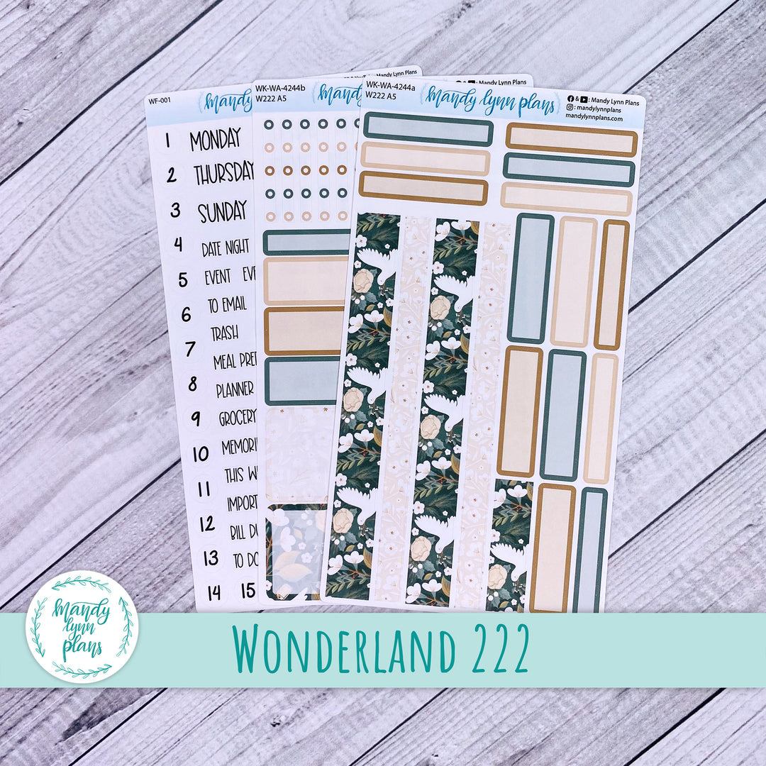 Wonderland 222 Weekly Kit || Winter Doves || 244
