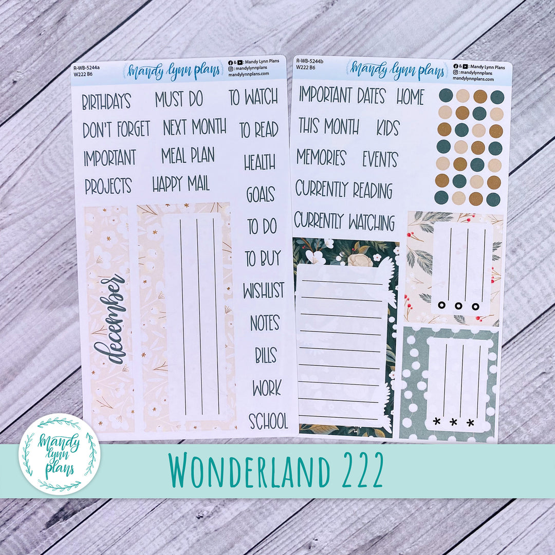 2024  December Wonderland 222 Dashboard || Winter Doves || 244