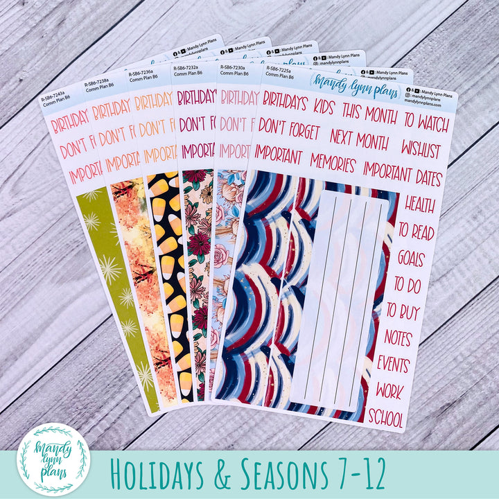 Whole Year B6 Common Planner Dashboard Bundle