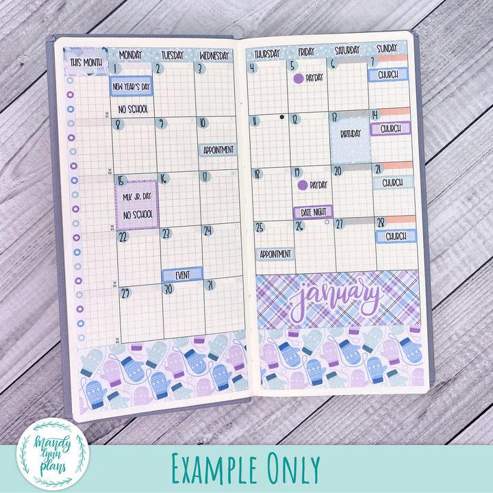 Hobonichi Weeks January 2024 Monthly Kit || Romantic Floral || MK-W-2248