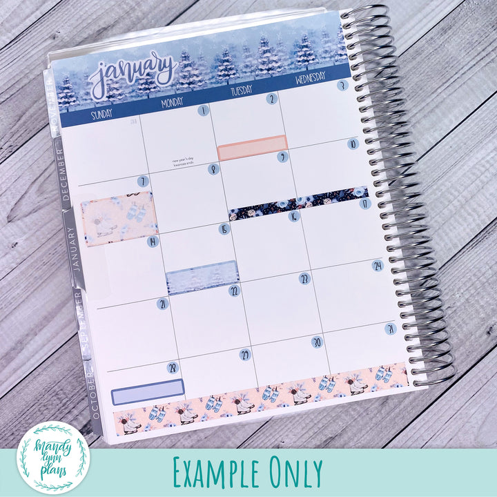 EC 7x9 March Monthly Kit || Peach and Blue Watercolor || MK-EC7-258