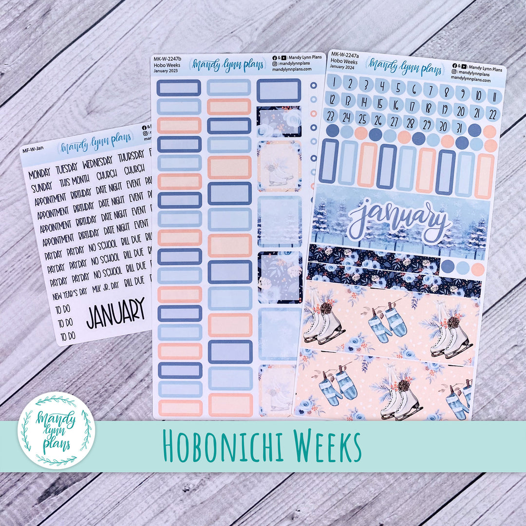 Hobonichi Weeks January 2024 Monthly Kit || Cozy Winter || MK-W-2247