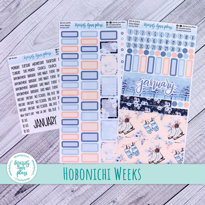 Hobonichi Weeks January 2024 Monthly Kit || Cozy Winter || MK-W-2247