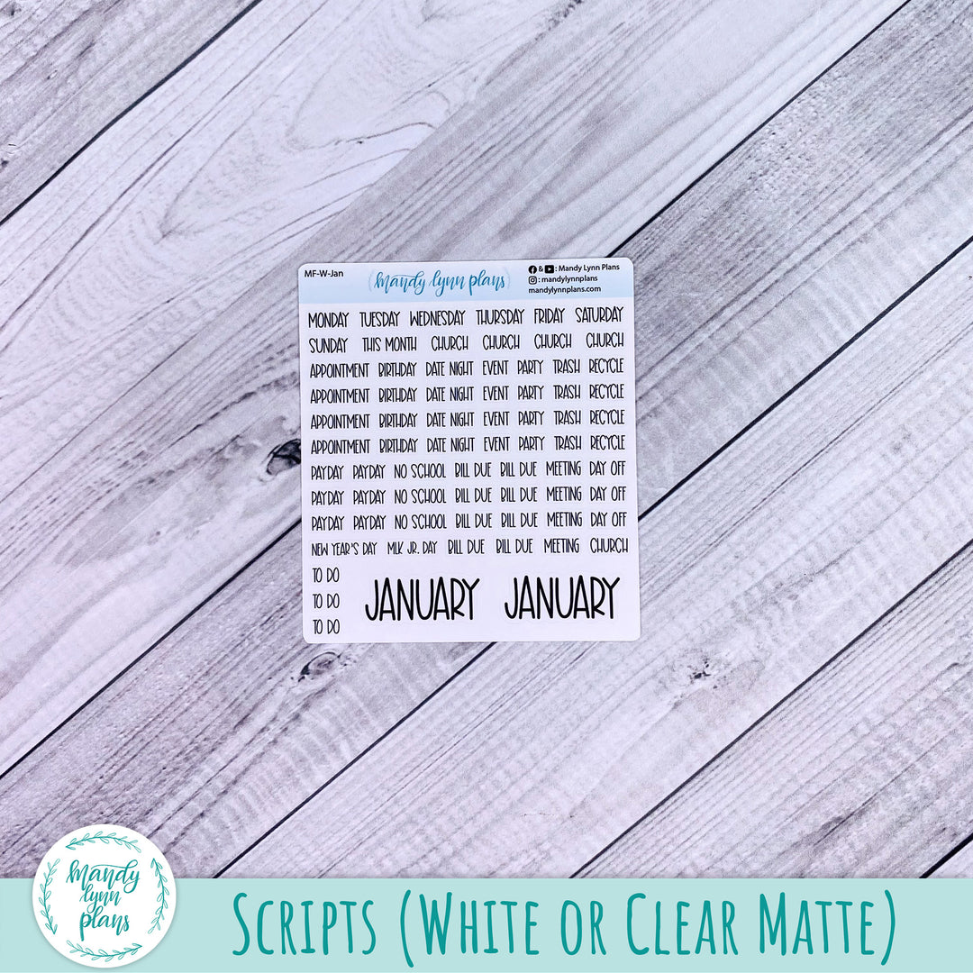 Hobonichi Weeks January 2024 Monthly Kit || Cozy Winter || MK-W-2247