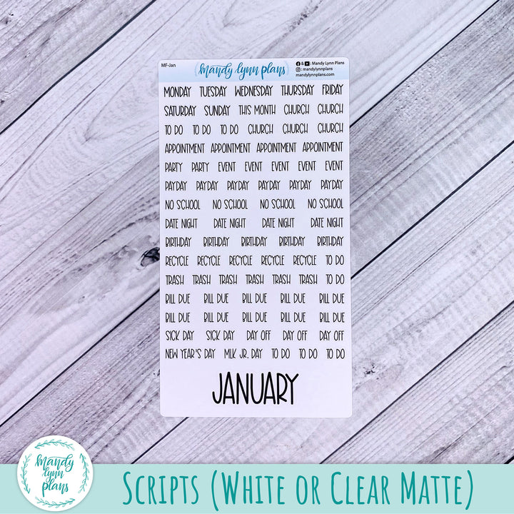 Hobonichi Cousin January 2024 Monthly || Mittens || MK-C-1250