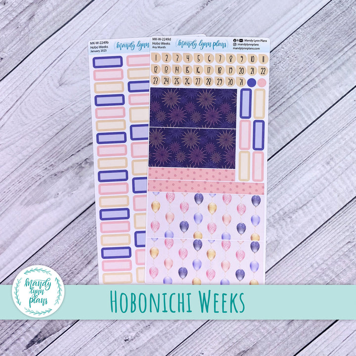 Any Month Hobonichi Weeks Monthly Kit || Happy New Year || MK-W-2249