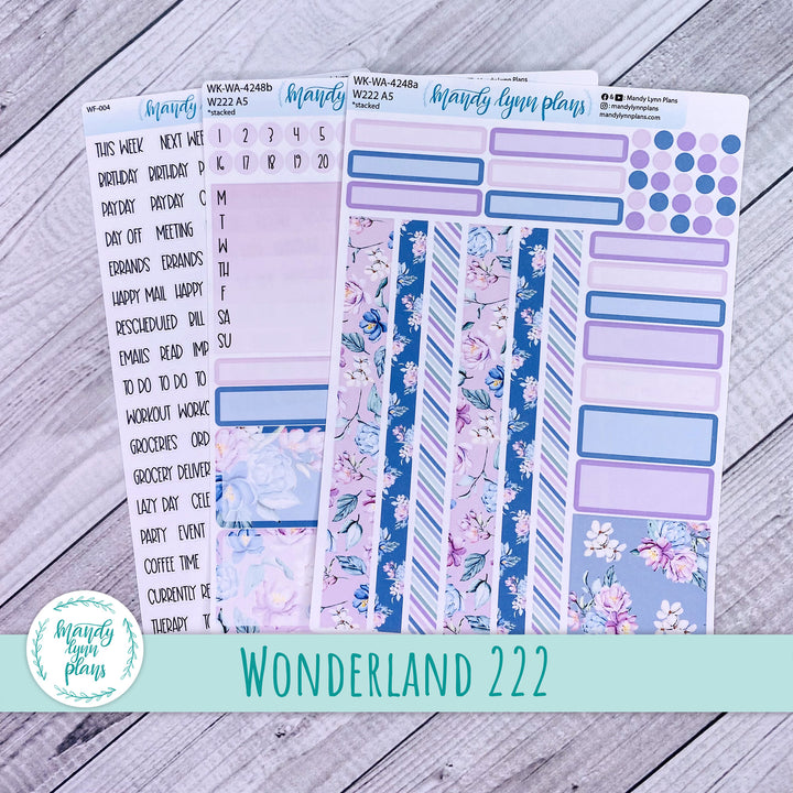 Wonderland 222 Weekly Kit || Romantic Floral || 248