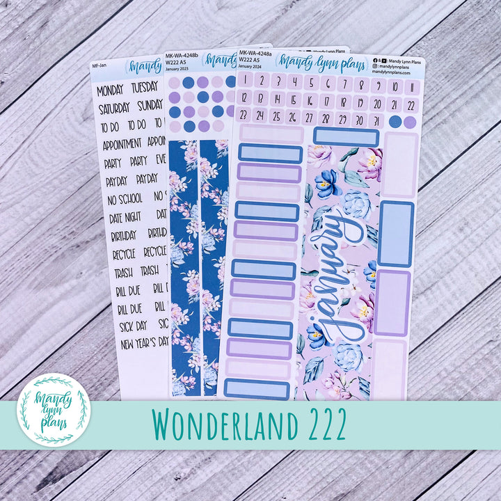 Wonderland 222 January 2024 Monthly Kit || Romantic Floral || 248