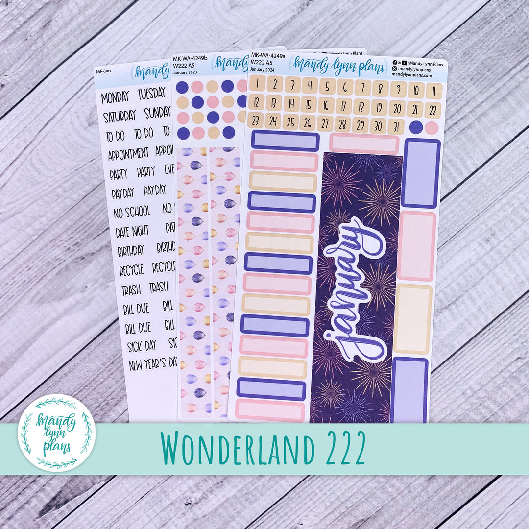 Wonderland 222 January 2024 Monthly Kit || Happy New Year || 249