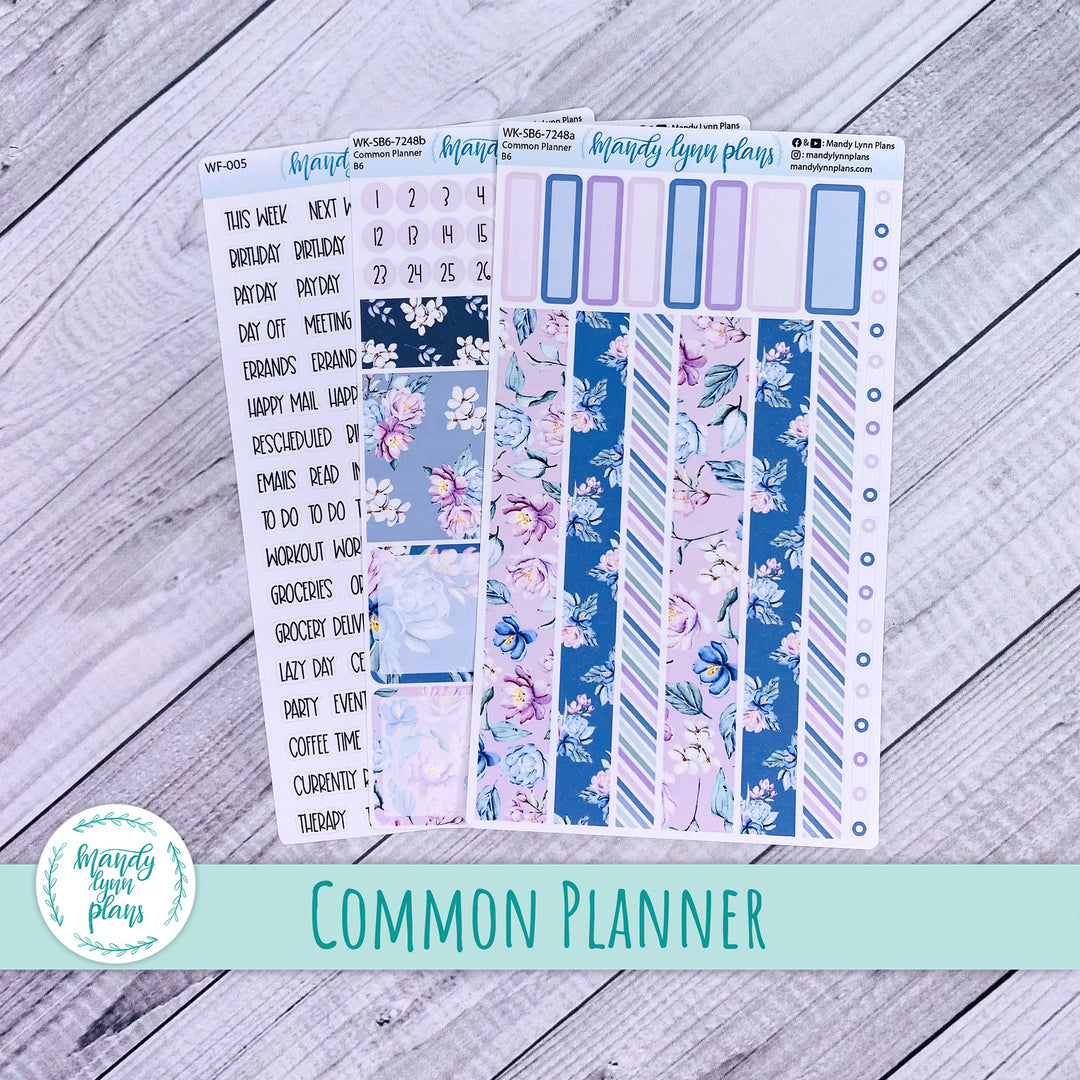 A5, B6, N1 & N2 Common Planner Weekly Kit || Romantic Floral || 248