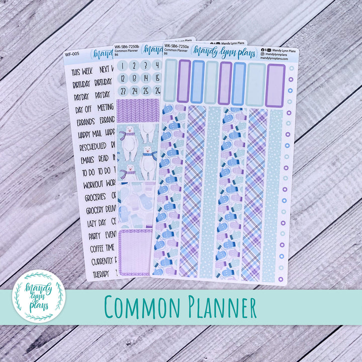A5, B6, N1 & N2 Common Planner Weekly Kit || Mittens || 250