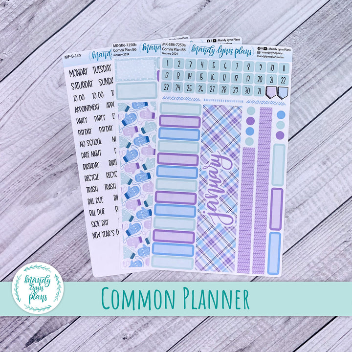 January 2024 Common Planner Monthly Kit || Mittens || 250