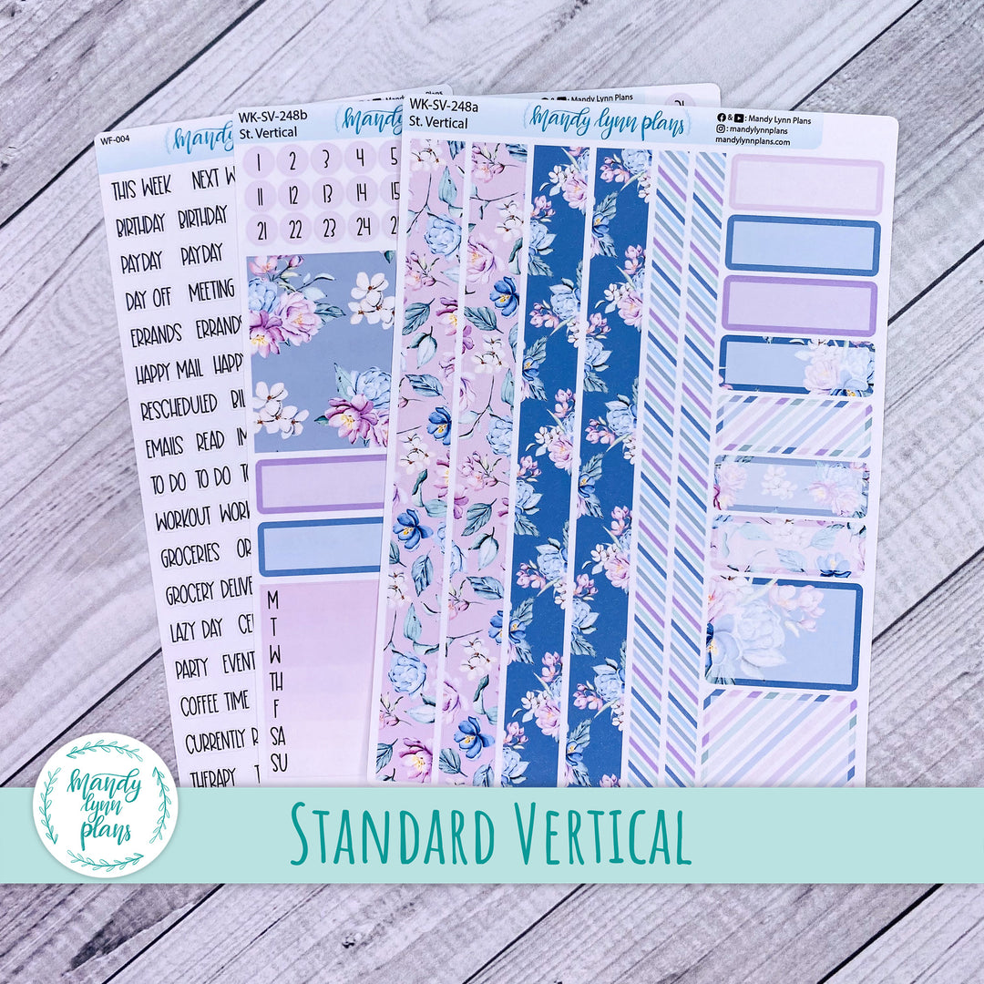 Standard Vertical Weekly Kit || Romantic Floral || WK-SV-248