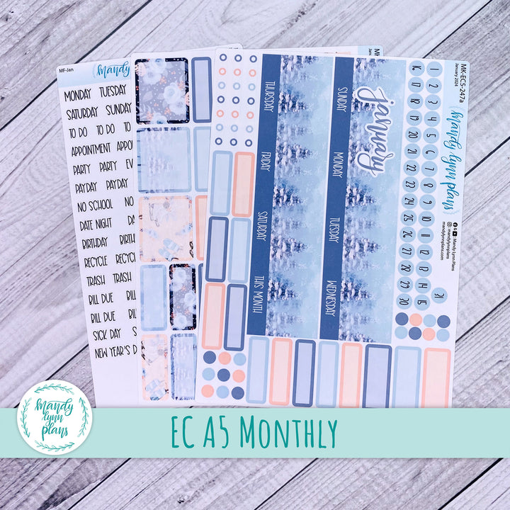 EC A5 January Monthly Kit || Cozy Winter || MK-EC5-247
