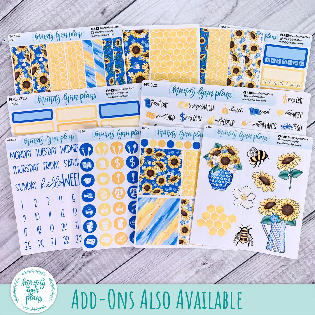 Any Month Hobonichi A6 Monthly Kit || Buzzing Sunflowers || MK-A6T-3320