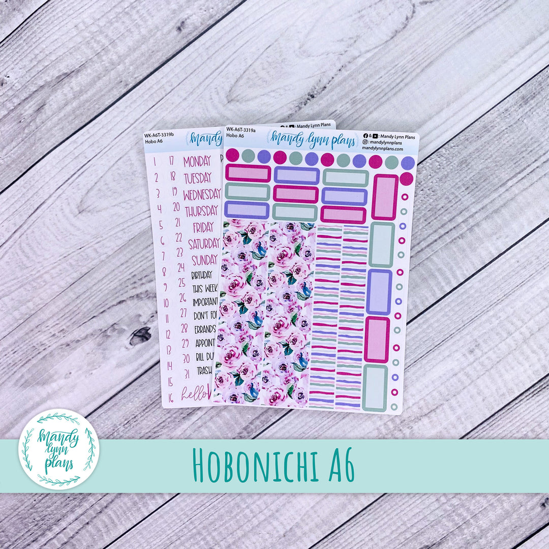 Hobonichi A6 Weekly Kit || Watercolor Blooms || WK-A6T-3319