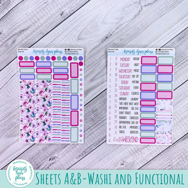 Hobonichi A6 Weekly Kit || Watercolor Blooms || WK-A6T-3319