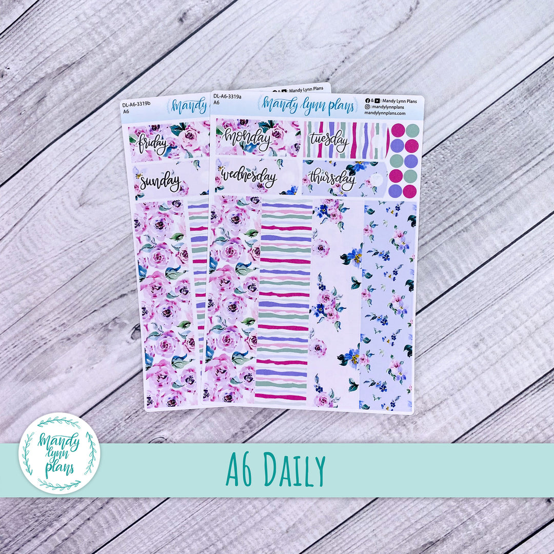 A6 Daily Kit || Watercolor Blooms || DL-A6-3319