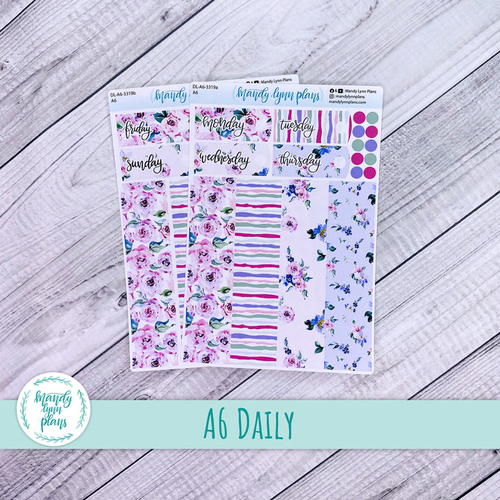 A6 Daily Kit || Watercolor Blooms || DL-A6-3319