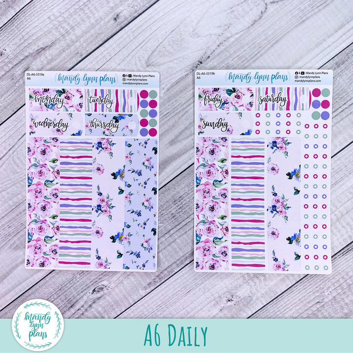 A6 Daily Kit || Watercolor Blooms || DL-A6-3319