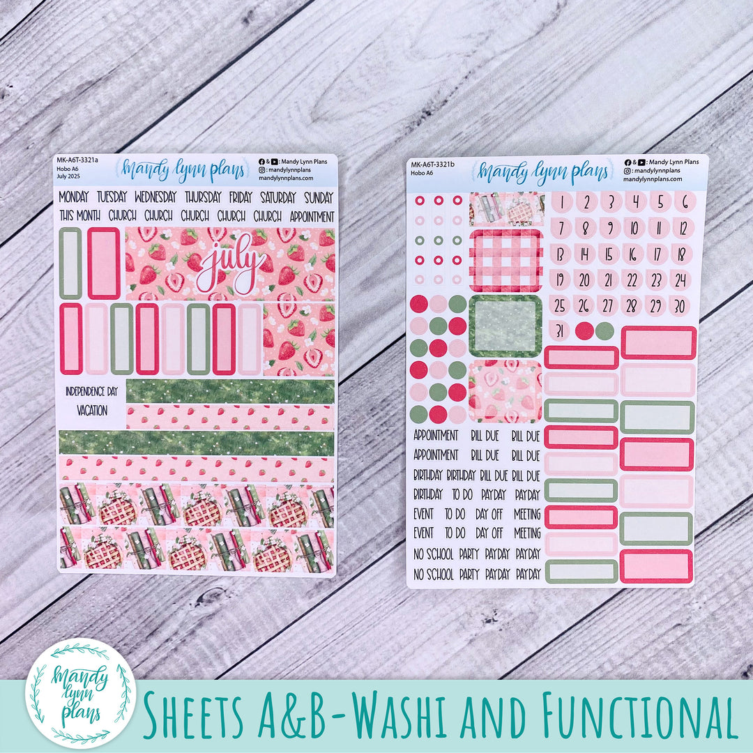 Hobonichi A6 July 2025 Monthly Kit || Sweet Berries || MK-A6T-3321