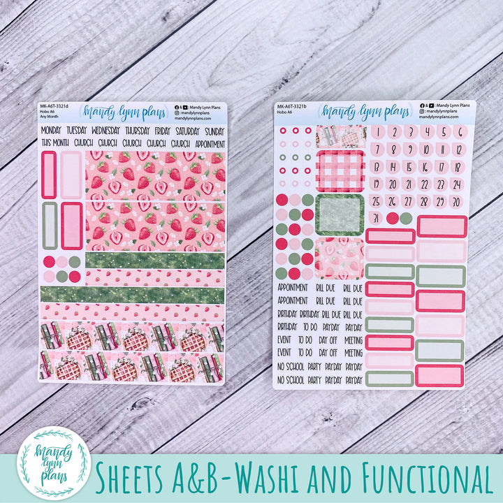 Any Month Hobonichi A6 Monthly Kit || Sweet Berries || MK-A6T-3321
