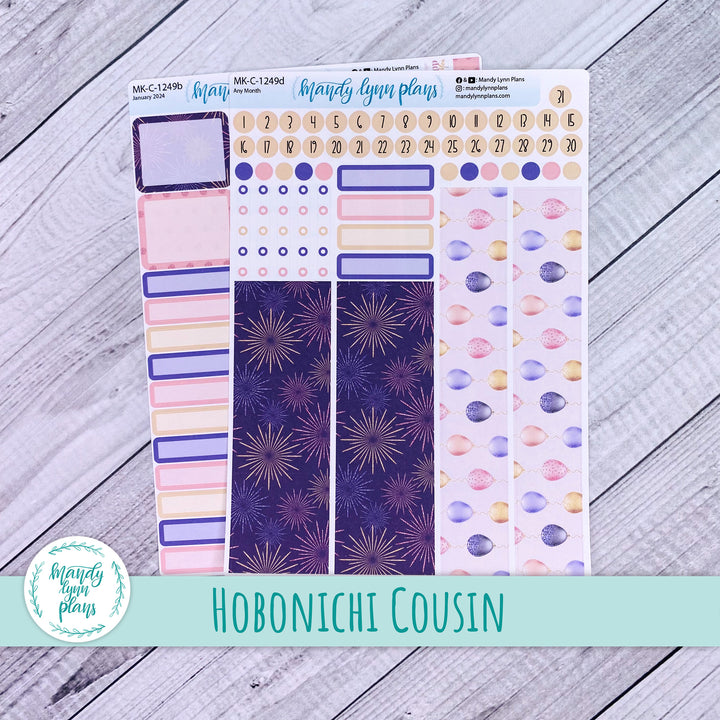 Any Month Hobonichi Cousin Monthly Kit || Happy New Year || MK-C-1249