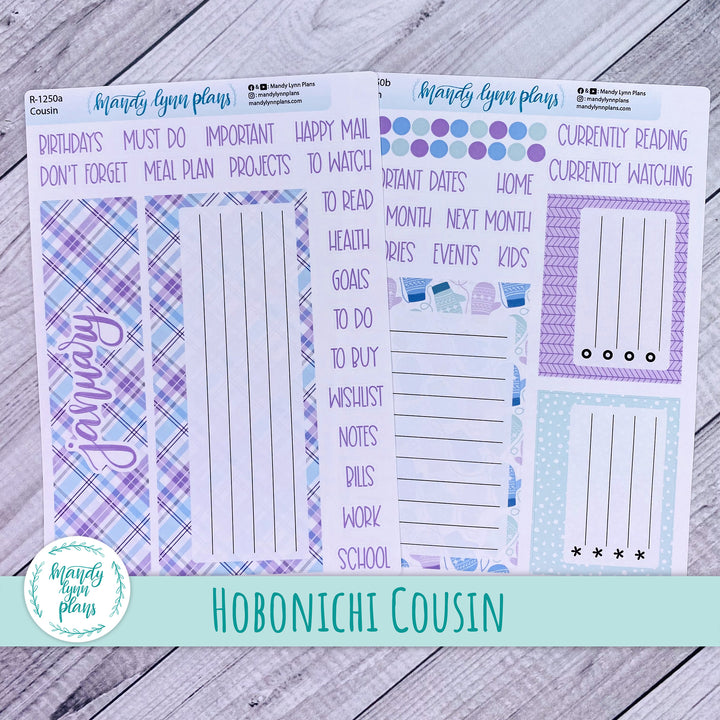 January Hobonichi Cousin Dashboard || Mittens || R-1250