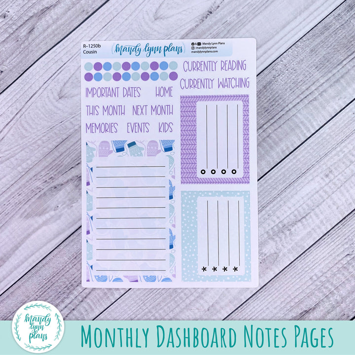 January Hobonichi Cousin Dashboard || Mittens || R-1250