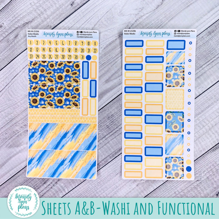 Any Month Hobonichi Weeks Monthly Kit || Buzzing Sunflowers || MK-W-2320