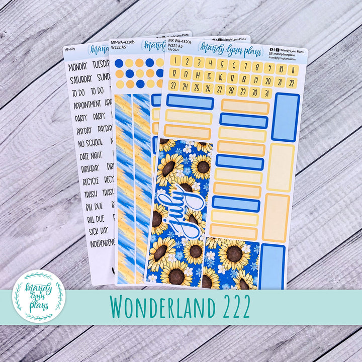 Wonderland 222 July 2025 Monthly Kit || Buzzing Sunflowers || 320