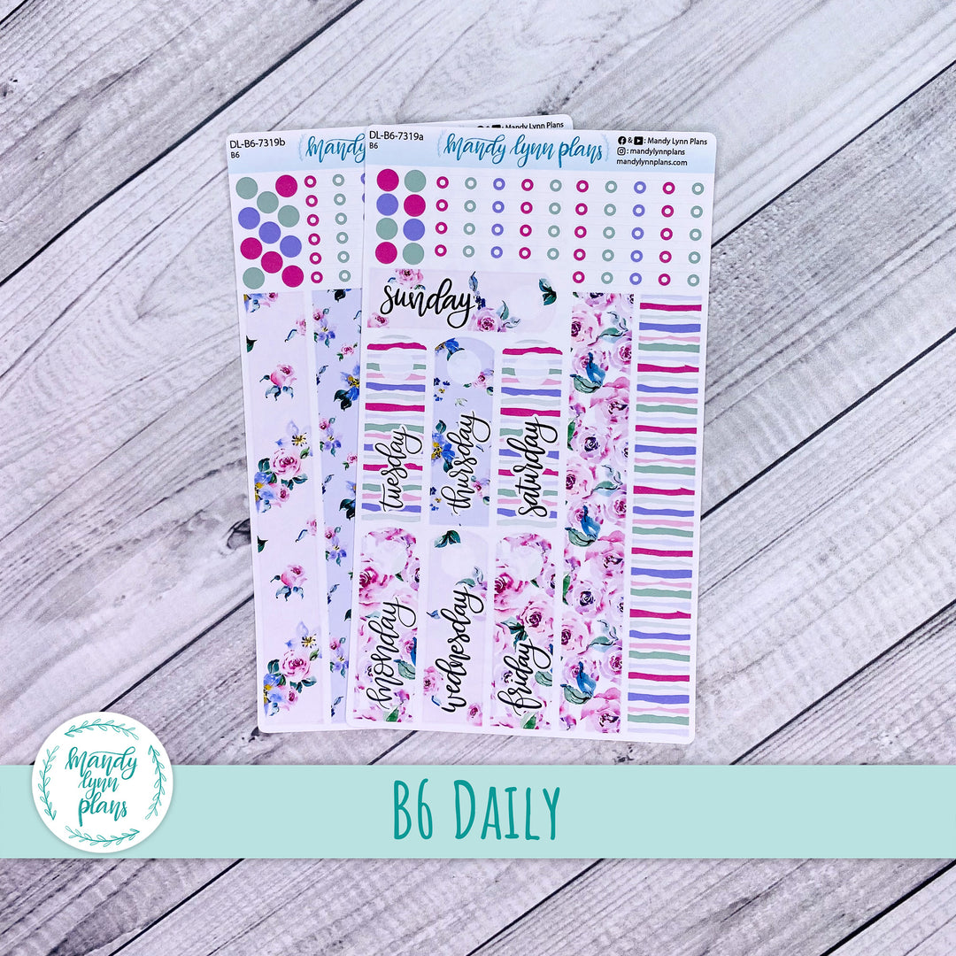 B6 Daily Kit || Watercolor Blooms || DL-B6-7319